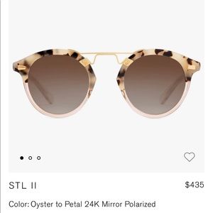 Krewe STL II : Oyster to petal 24k mirror polarized LIKE NEW!